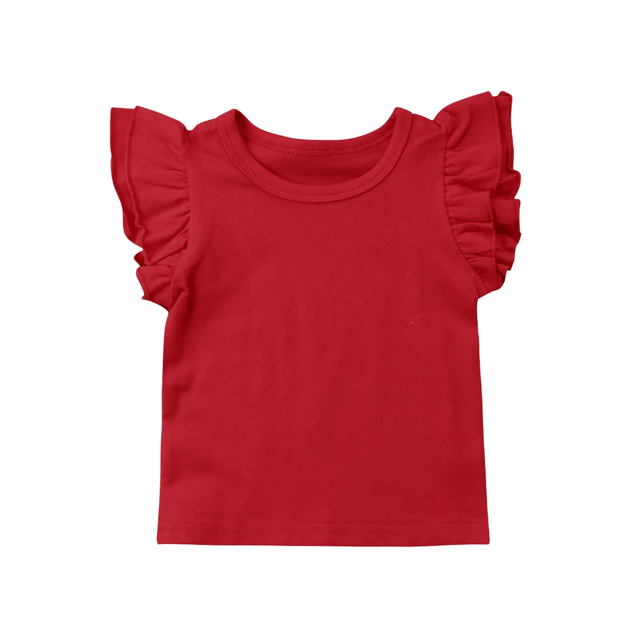 Girl Ruffle Sleeve T-shirt from Bangladesh Kidwear Factory