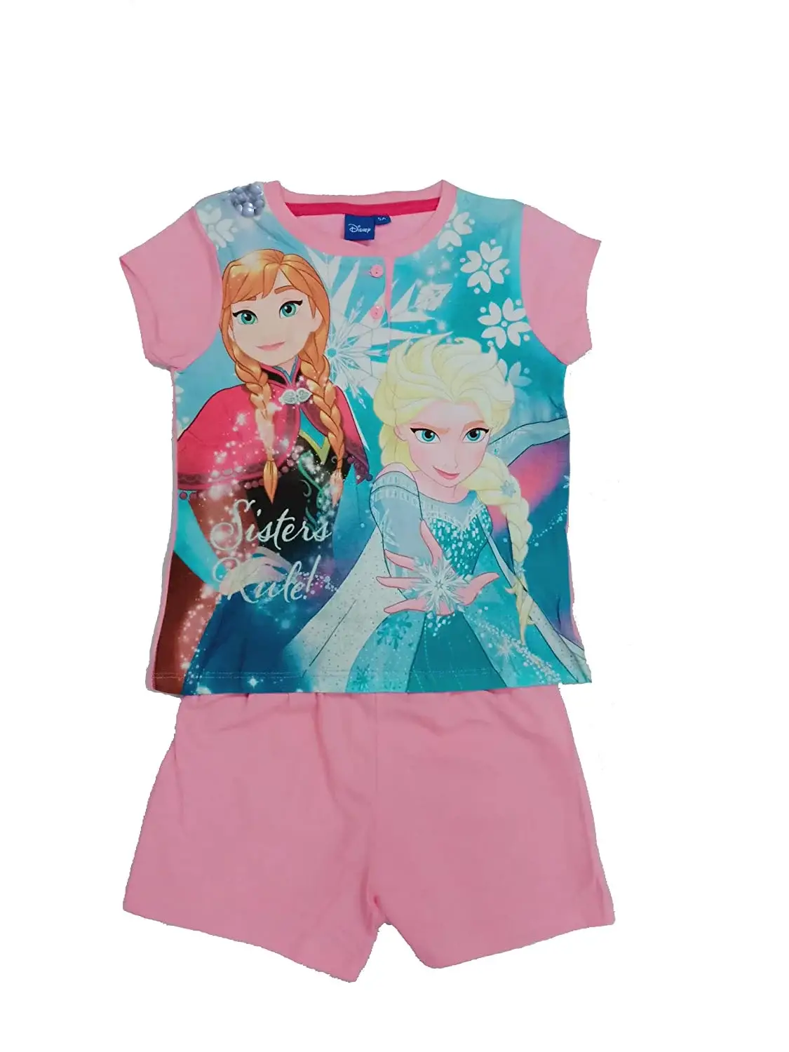 Girls Clothing Sets Cartoon Frozen Princess Mermaid Casual Tops Tees Tshirts