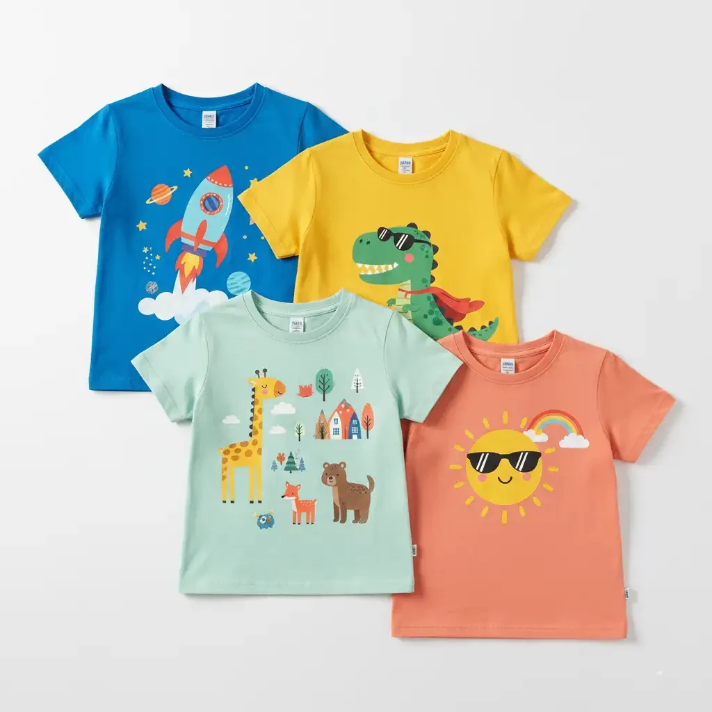 Kids Custom Printed T-shirts Factory for US Importers