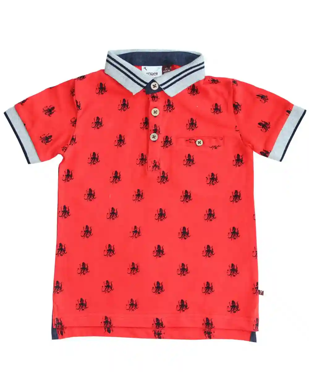OEM Children Printed Pique Polo Shirts Exporter in Bangladesh